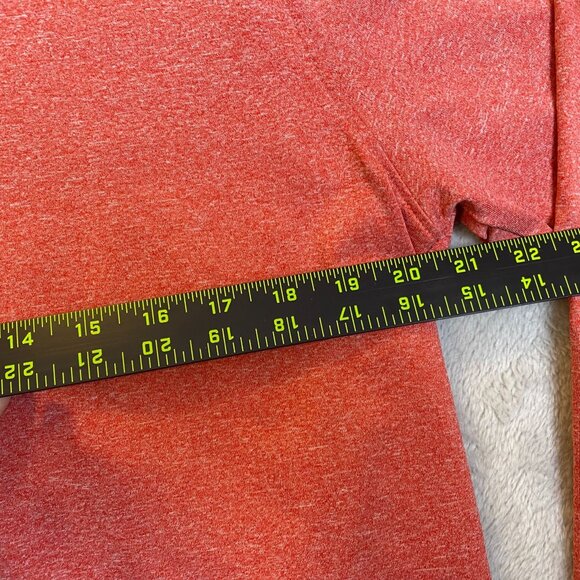 Matte Grey Mens Quarter-Zip Pullover Sweatshirt Large Red - Picture 4 of 8